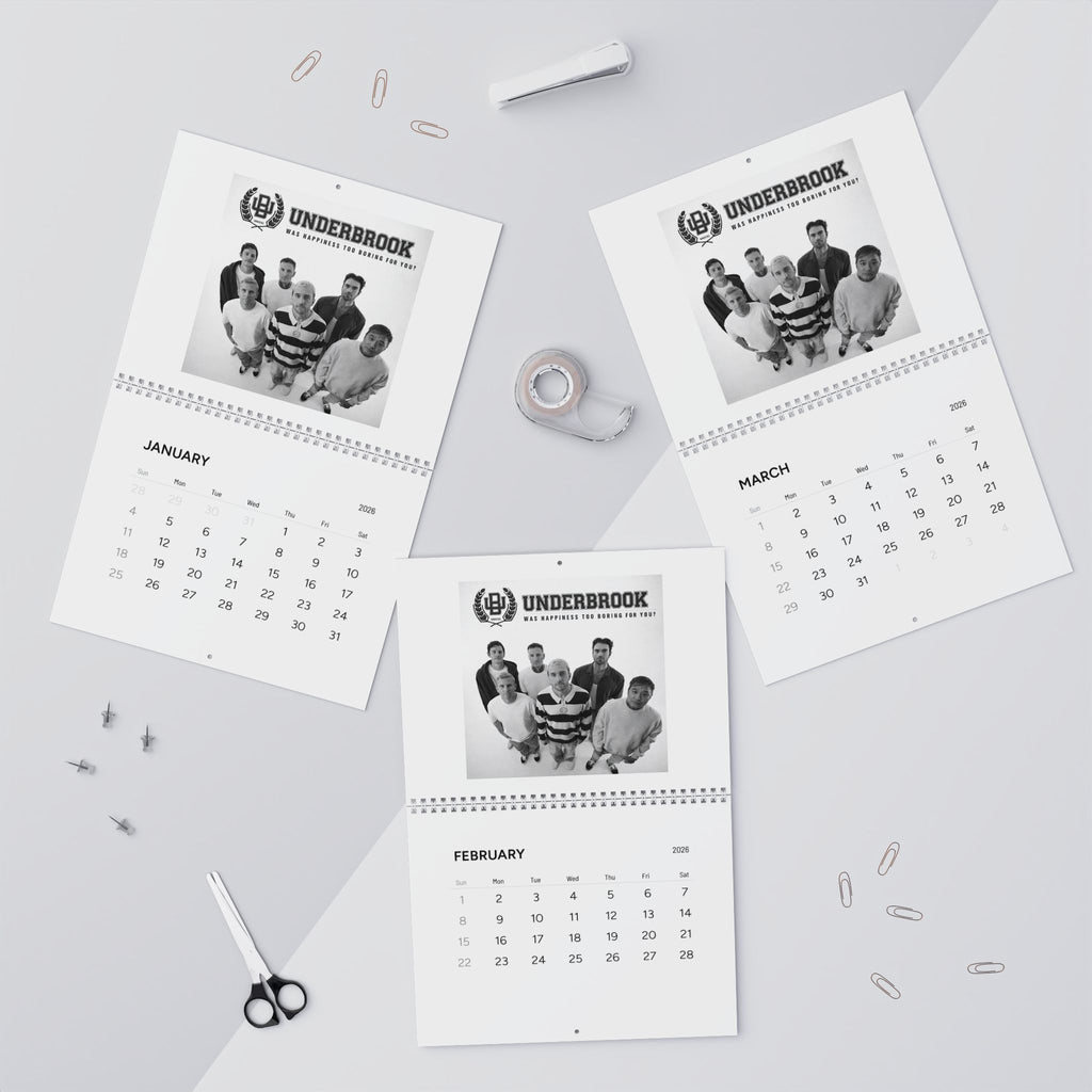 Underbrook Band 2026 Wall Calendar — Photo Calendar with Monthly Dates